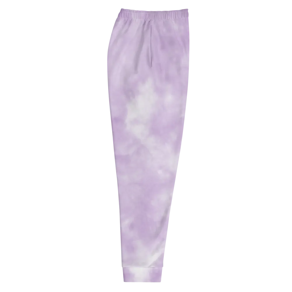 CRXWN | Drip or Dye Violet Photon Dust Ice Dye UNISEX Jogger Hearts Around the World Live Love Laugh