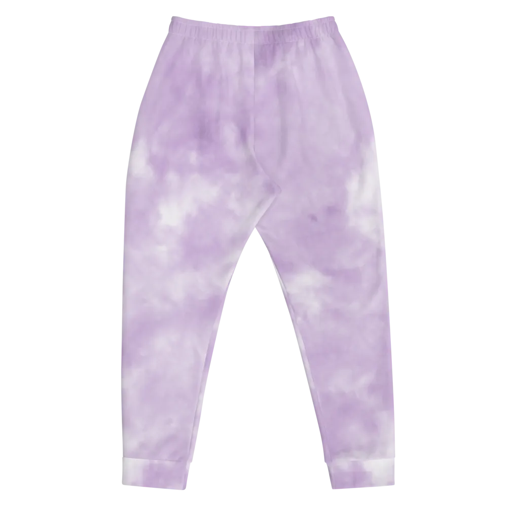CRXWN | Drip or Dye Violet Photon Dust Ice Dye UNISEX Jogger Hearts Around the World Live Love Laugh
