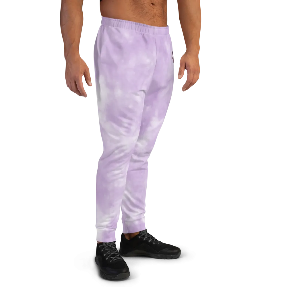 CRXWN | Drip or Dye Violet Photon Dust Ice Dye UNISEX Jogger Hearts Around the World Live Love Laugh