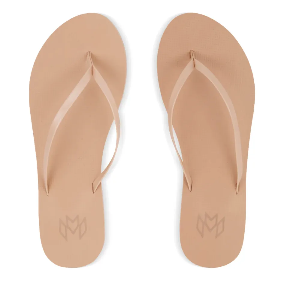 Malvados Lux Minimalist Flip Flop in Dune