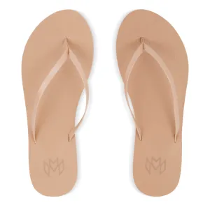 Malvados Lux Minimalist Flip Flop in Dune