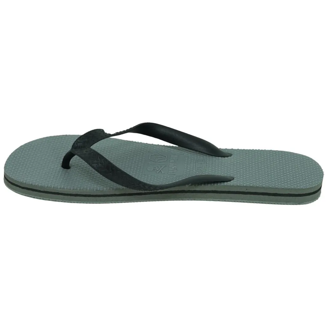 Philipp Plein Brand Logo Grey Flip Flops