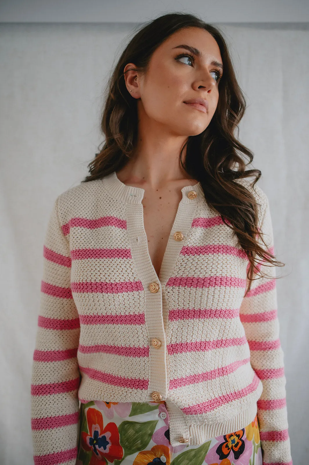 The Odelia Cardigan by Heartloom - Peony