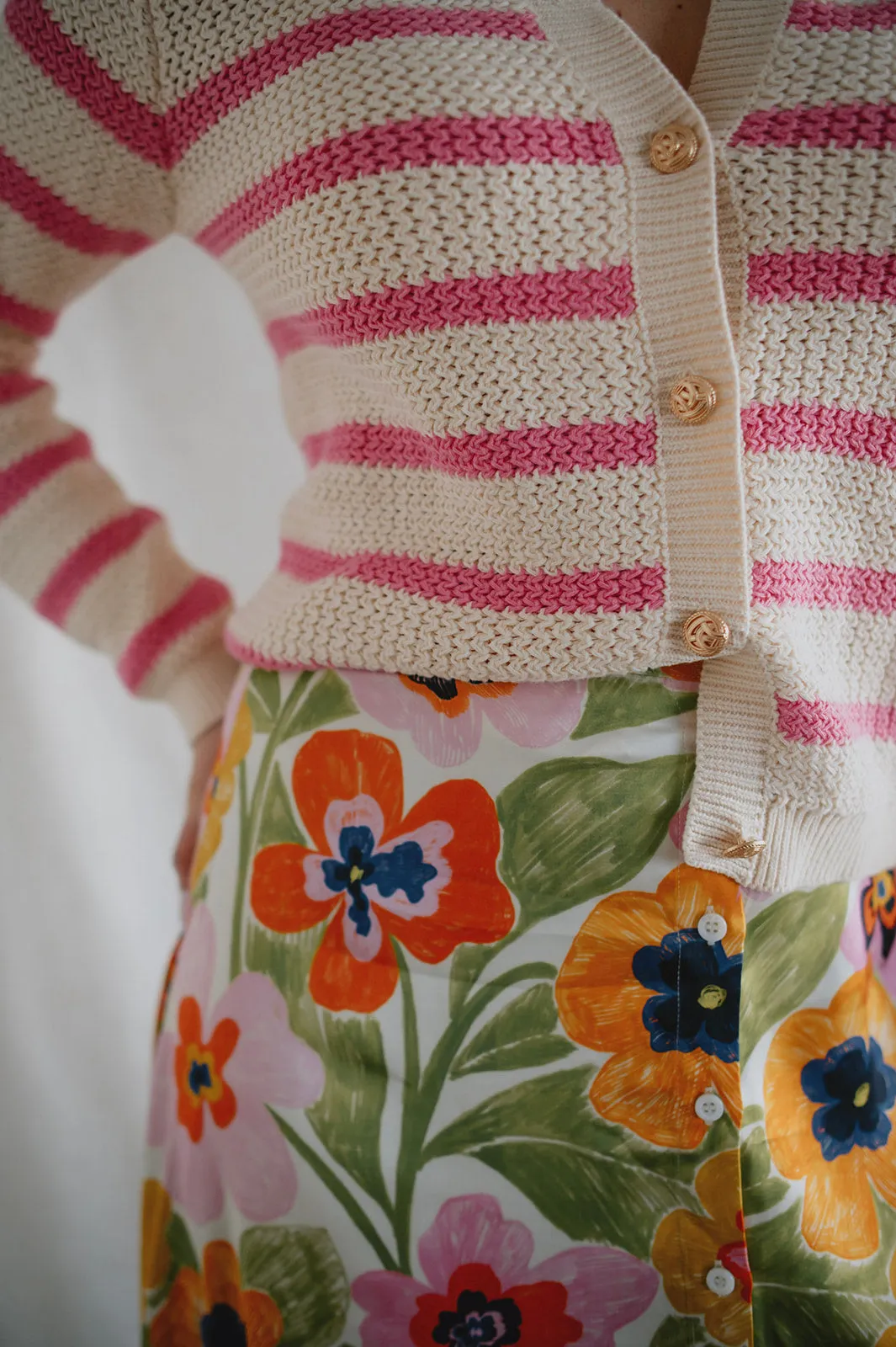 The Odelia Cardigan by Heartloom - Peony