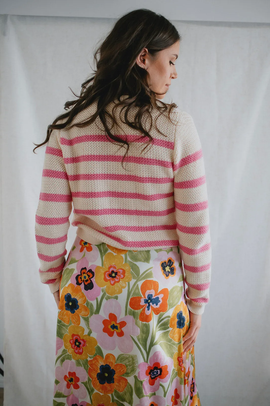 The Odelia Cardigan by Heartloom - Peony